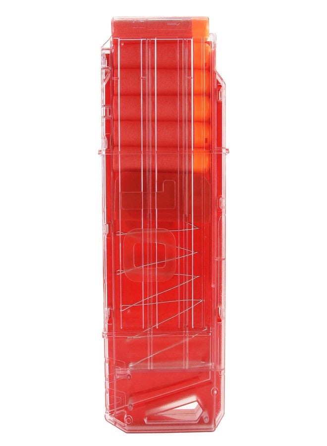 EKIND 10 Darts Clips Compatible for Nerf Mega Motostryke Blaster - Quick Reload Soft Dart Ammo Clips (Red) - Image 1