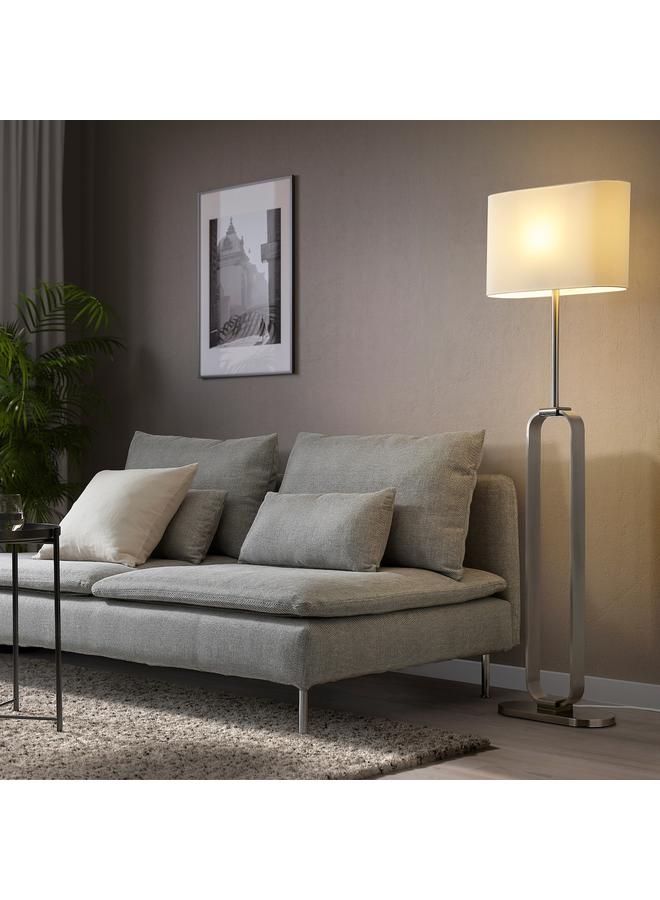 erorex Floor Lamp, Nickel-Plated/White, 150 Cm - Image 3