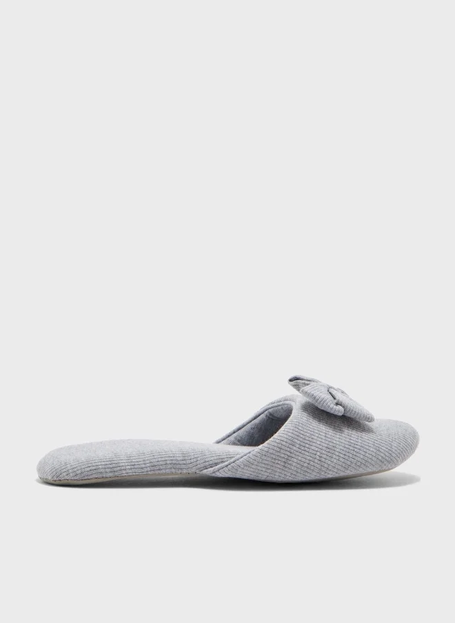 Ginger Bow Slippers