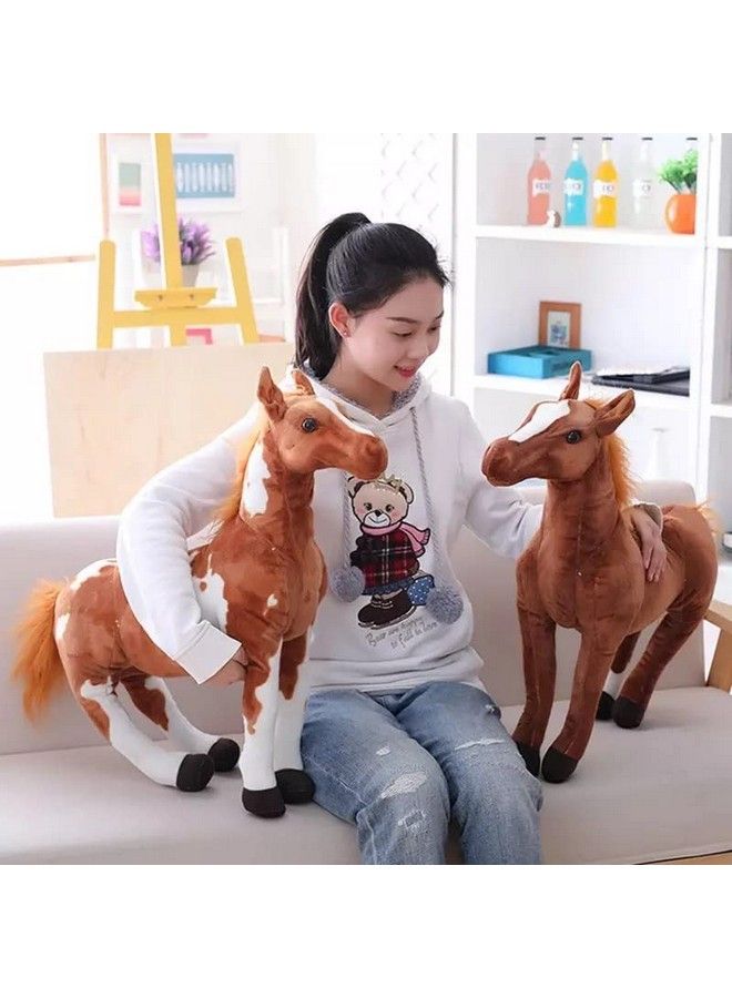 SCOOBA Super Soft Horse Soft Toy 40Cm (Brown & White)  - Image 4