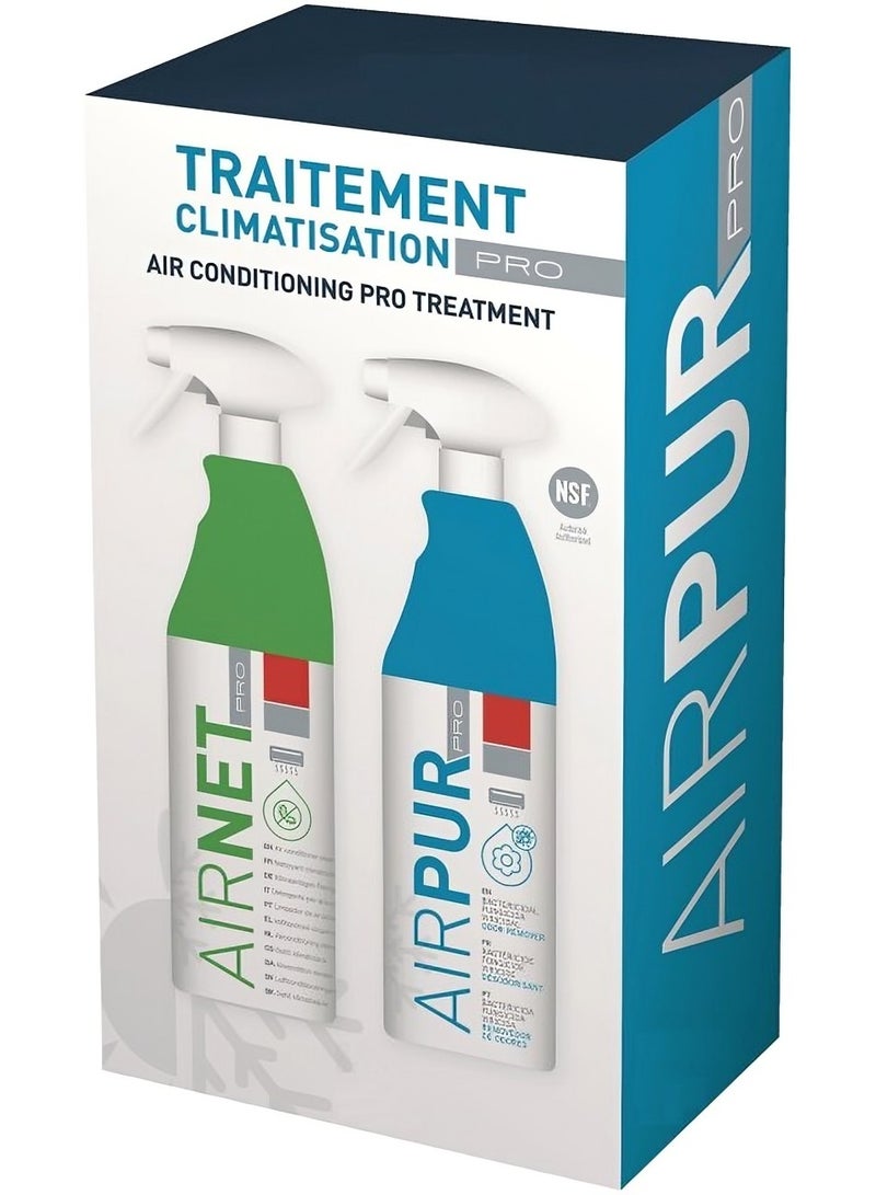 Ch Quimica Professional AC Cleaner & Deodorizer Kit for Home & Commercial Use - Airnet Pro + AirPur Pro - Image 1