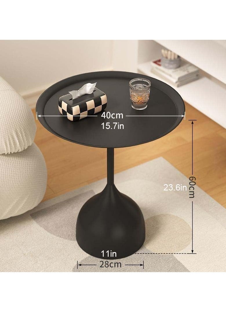 يوڠام طاولة قهوة دائرية طاولة عصرية بجانب السرير طاولة جانبية للأريكة طاولة نهائية طاولة خدمة لغرفة المعيشة وغرفة النوم والمكتب - Image 2