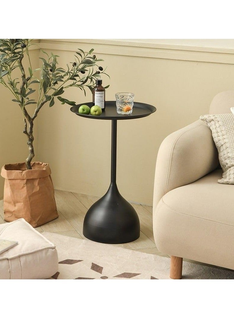 يوڠام طاولة قهوة دائرية طاولة عصرية بجانب السرير طاولة جانبية للأريكة طاولة نهائية طاولة خدمة لغرفة المعيشة وغرفة النوم والمكتب - Image 4