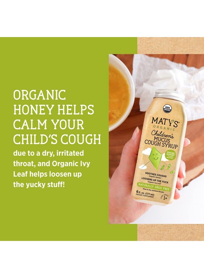Matys Maty's Organic Children's Mucus Cough Syrup 6 Fl Oz Thins Mucus w/Ginger, Thyme - Image 3