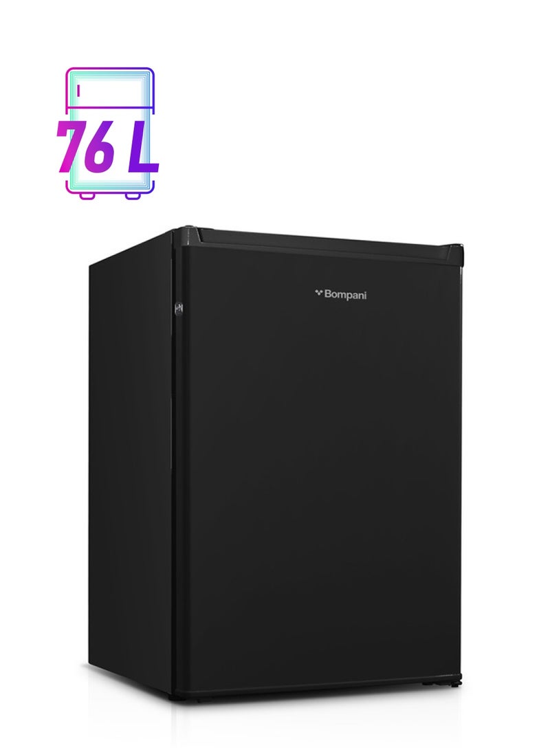 Bompani 78 Litter Single Door Refrigerator - Defrost Fridge Freezer With Smart Sensor And Humidity Control With 1 Year Full And 5 Year Compressor Warranty 78 L BR110N Black - Image 1