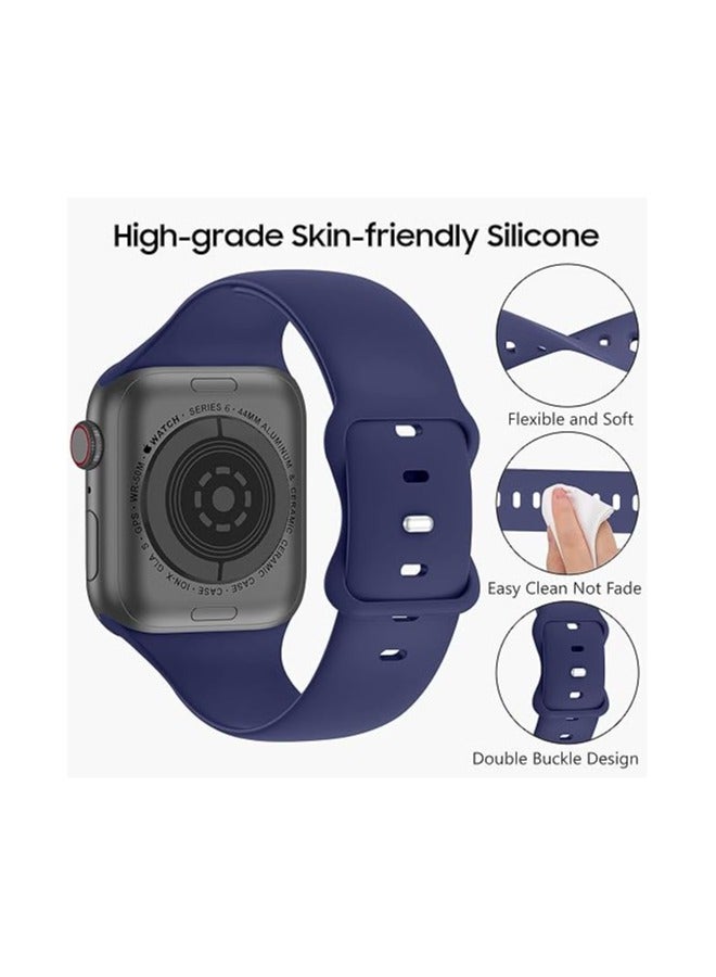 HablTech Sport Silicone Band Compatible with Apple Watch 38mm/40mm/41mm/42mm Classic Soft Replacement Strap Applicable to iWatch Series 11/10/9/8/7/6/5/4/SE/SE2/SE3 - Image 2