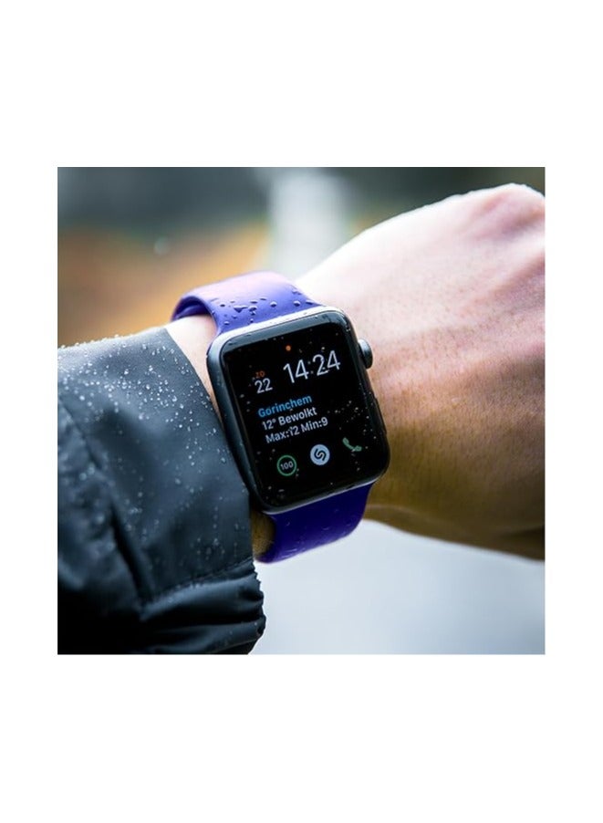 HablTech Sport Silicone Band Compatible with Apple Watch 38mm/40mm/41mm/42mm Classic Soft Replacement Strap Applicable to iWatch Series 11/10/9/8/7/6/5/4/SE/SE2/SE3 - Image 3