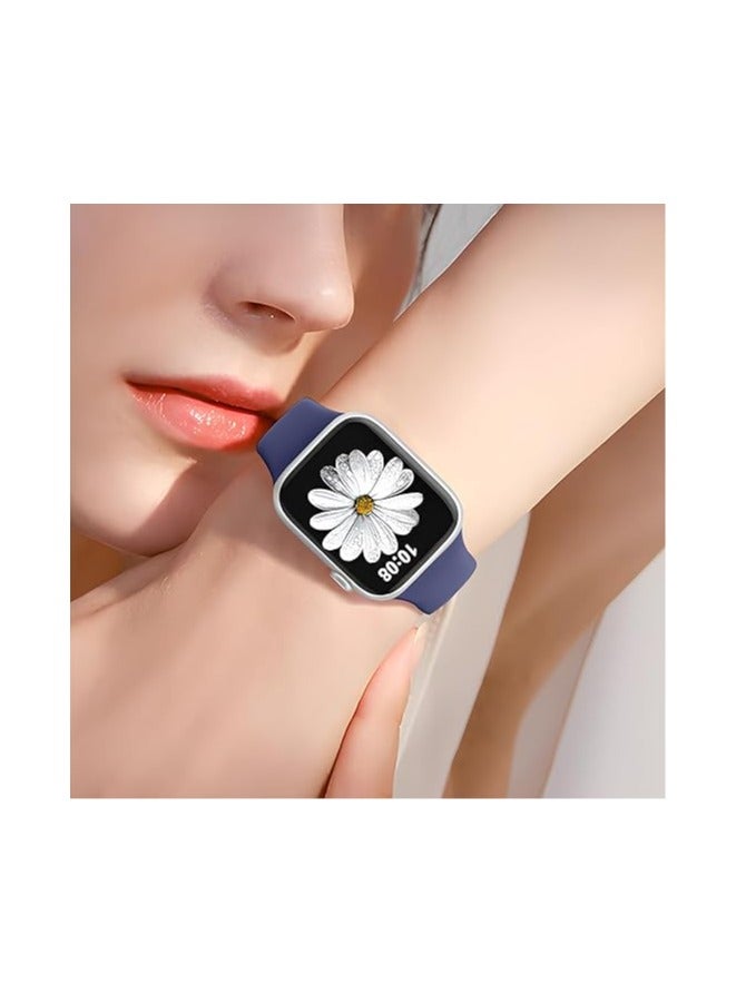 HablTech Sport Silicone Band Compatible with Apple Watch 38mm/40mm/41mm/42mm Classic Soft Replacement Strap Applicable to iWatch Series 11/10/9/8/7/6/5/4/SE/SE2/SE3 - Image 4