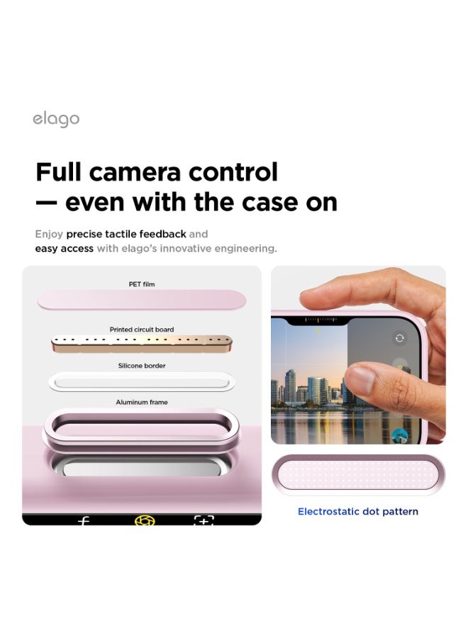 Elago Magnetic Liquid Silicone for iPhone 17 case cover [Camera Control Button Cover] compatible with MagSafe Shockproof - Light Lilac - Image 3