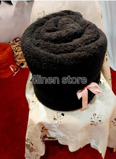 ماركة غير محددة دفايه سرير كبير 200*220 اسود كثافه عاليه فائقه التدفئه 