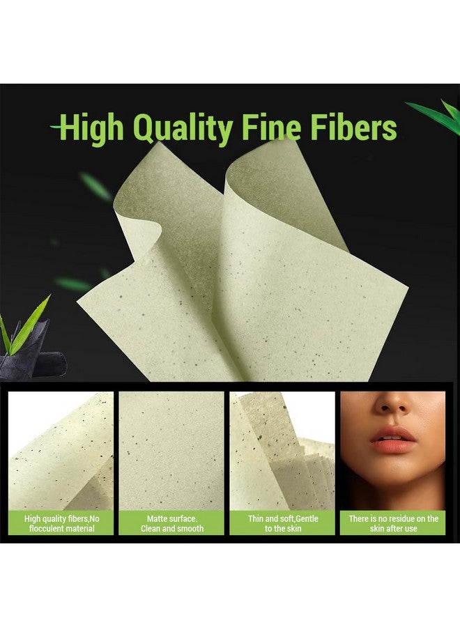 maycreate ® 300Pcs Blotting Paper For Oily Skin Face Oil Blotting Paper Sheets Portable Natural Green Tea Carbon Linen Tissues Facial Oil-Absorbing Paper For Oily Skin For Men And Women - Image 5