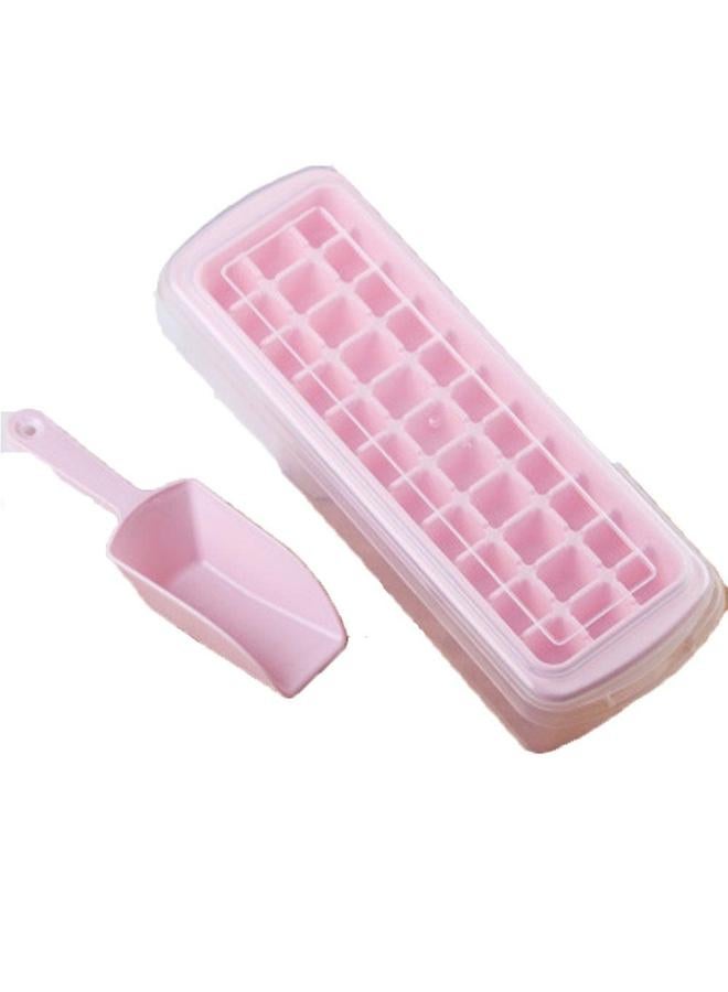 Sharpdo Ice Cube Tray With Scoop Pink