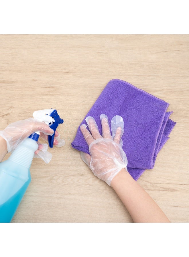Restaurantware Clean Tek Professional 16 x 16 Inch Cleaning Cloths, 100 Lint Free Microfiber Towels - Highly Absorbent, Non Abrasive, Purple Microfiber Cleaning Rags, Reusable, For All Purpose Use - Image 5