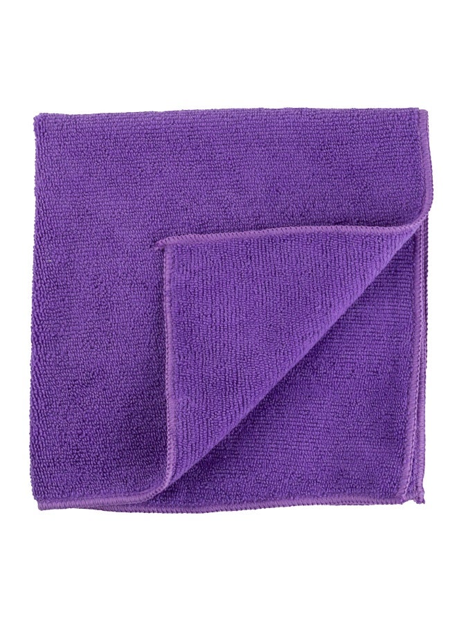 Restaurantware Clean Tek Professional 16 x 16 Inch Cleaning Cloths, 100 Lint Free Microfiber Towels - Highly Absorbent, Non Abrasive, Purple Microfiber Cleaning Rags, Reusable, For All Purpose Use - Image 2
