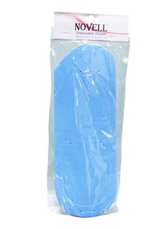 NOVELL Novell Blue Disposable Slippers – 4mm Soft, Comfortable, and Hygienic Slippers for Spa, Hotel, and Home Use 