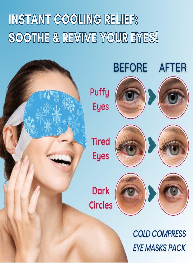 Unwynnd Self Cooling Eye Mask | Cooling Gel Eye Mask for Sleeping & Puffy Eyes | Cold Compress Gel Pads for Tired Eyes, Migraine Relief & Soothing Eye Care | Pack of 5 - Image 2