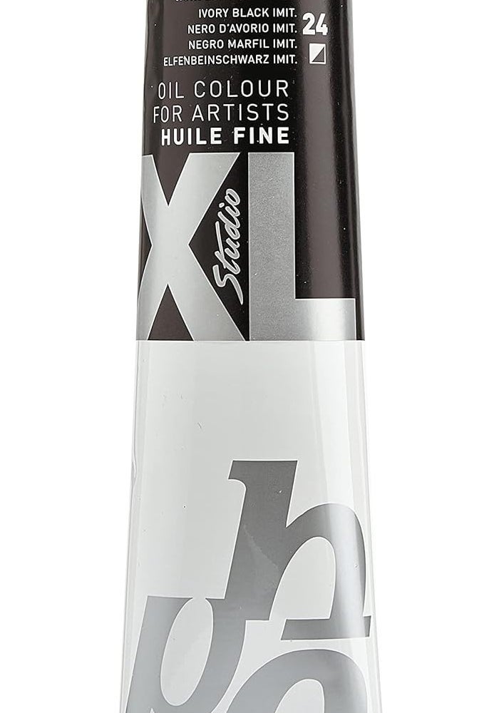 Pebeo Fine Oil XL 200 ML - Black Ivory Imitation Oil Paint for Artists - Image 4