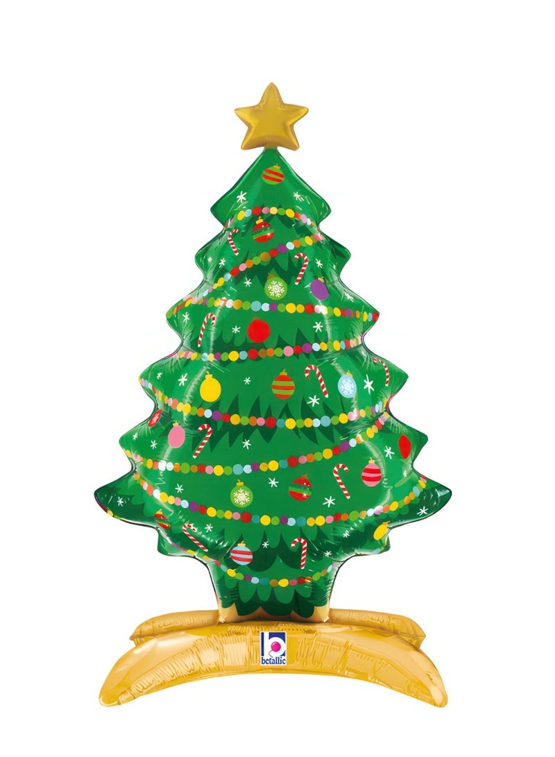 Betallic 32" Foil Balloon Standups Christmas Tree - Image 1