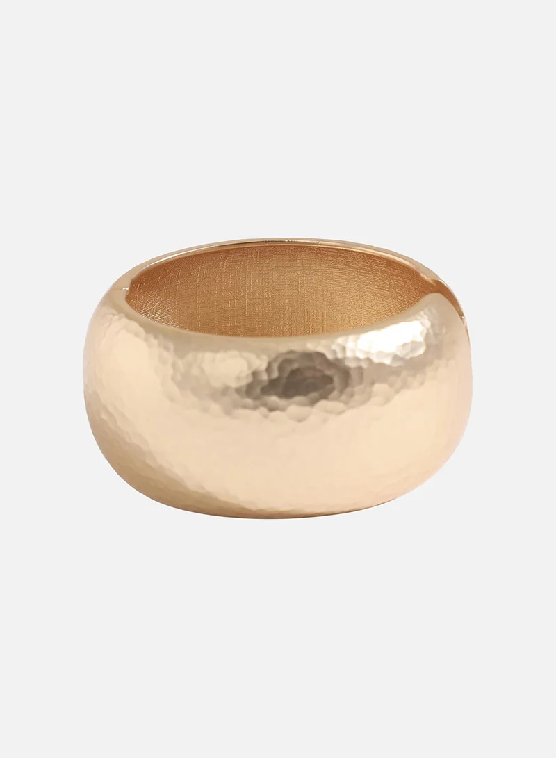 SOHI Dented Metallic Artificial Bracelet Jewellery