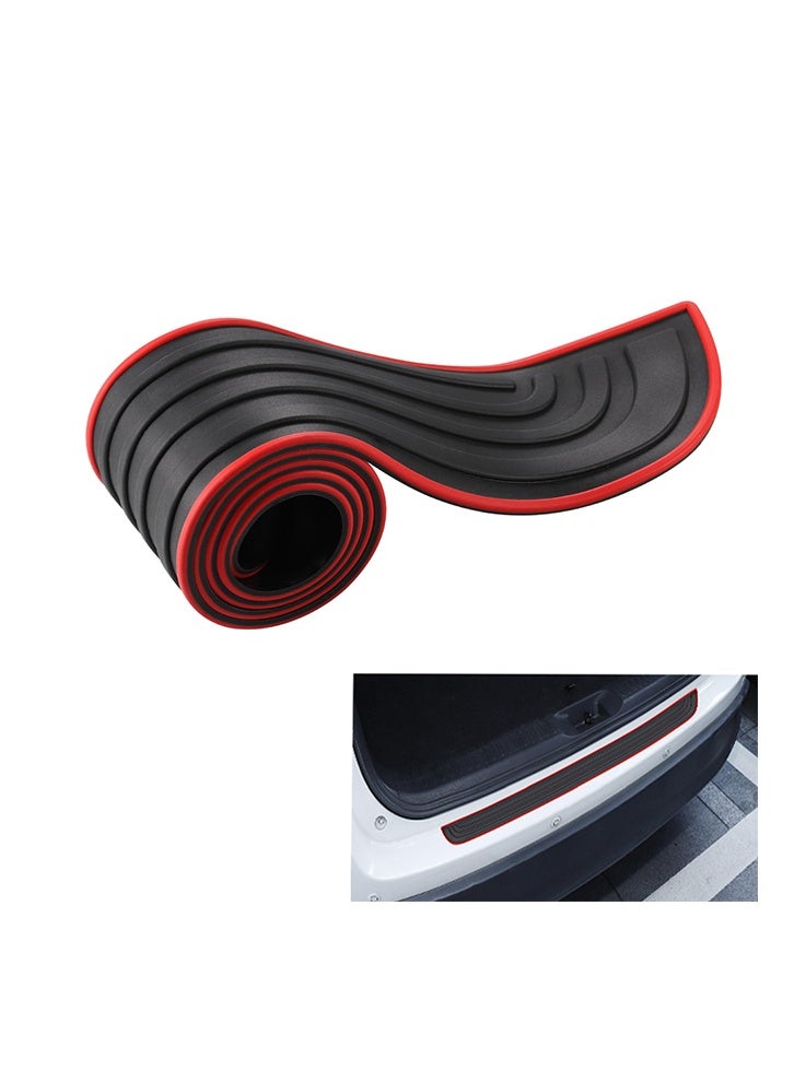 GNAFOTU Car Rear Bumper Protector,Universal Anti-scratch Rear Bumper Protector Strip Suitable for Car Pickup SUV Truck (Red, 104 x19 cm) - Image 1