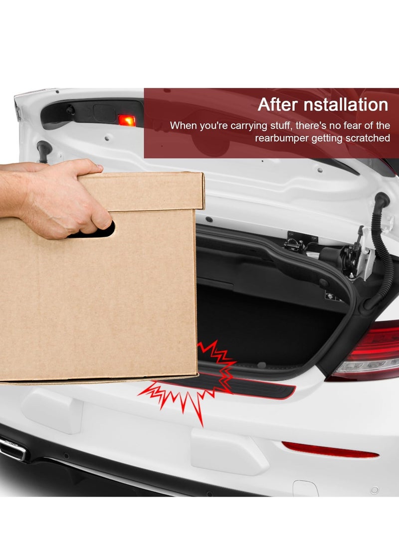 GNAFOTU Car Rear Bumper Protector,Universal Anti-scratch Rear Bumper Protector Strip Suitable for Car Pickup SUV Truck (Red, 104 x19 cm) - Image 2