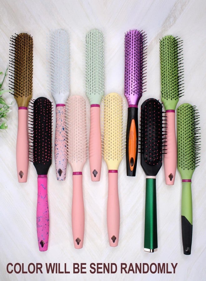 Fully Flat Hair Brush for Men and Women (Multicolor) - Image 3