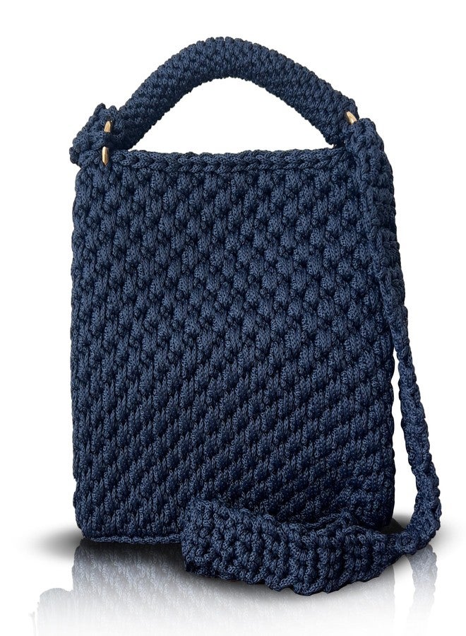 CHQEL Handmade Crochet Shoulder Bag for Women – Boho Knit Crossbody Purse with Tassel, Lightweight Woven Handbag, Stylish Casual Satchel for Everyday & Travel - Image 3