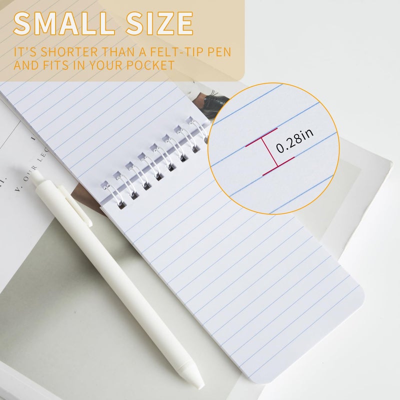 Qicheng Pocket Notebook Small Notepad Pocket Notepad Small Spiral Notebooks 3X5Inches (6-Black) - Image 3