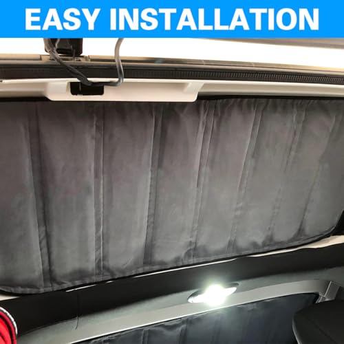 KMFCDAE Headliner Hardtop Heat Insulation for Jeep JK Hard Top Headliner Roof Heat Insulation Cotton Sound Deadener Mounts Kit Compatible with Jeep Wrangler JK 4 Door 2011-2018 (4 PCS) - Image 5