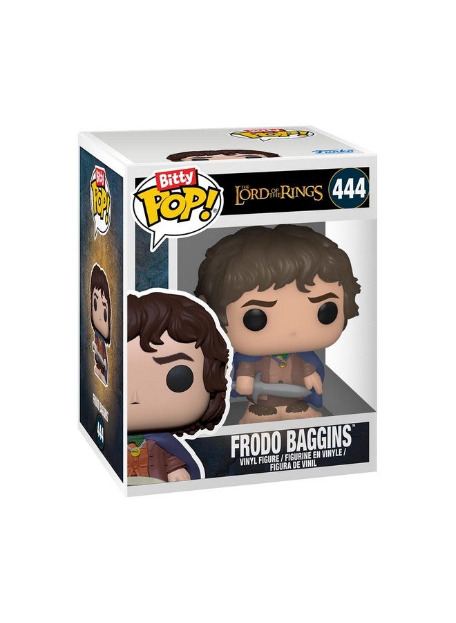 Funko Bitty POP! Lord of The Rings - Frodo, 4-Pack and A Surprise Mystery Mini Figure - 0.9 Inch (2.2 Cm) - Lord of The Rings Collectable - Stackable Display Shelf Included - Gift Idea - Image 4