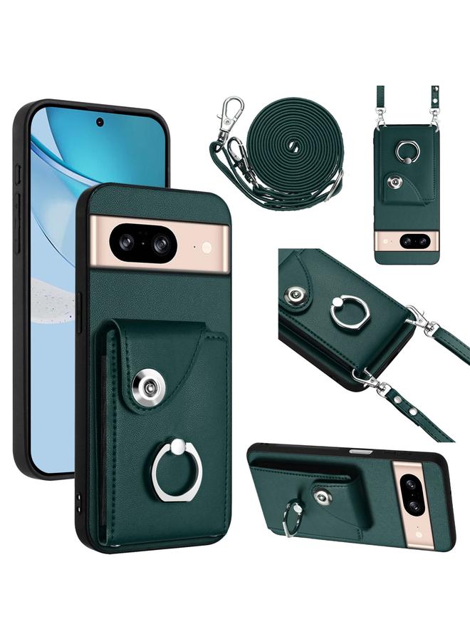 Zaboon Case For Google Pixel 8 Organ Card Bag Ring Holder Phone Case with Long Lanyard - Image 1