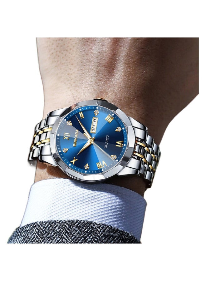 BINKADA Swiss Craft Watch For Men, Fully Automatic Mechanical-Style Quartz Watch, Business Brand, Top Ten Father'S Day Gift - Image 2