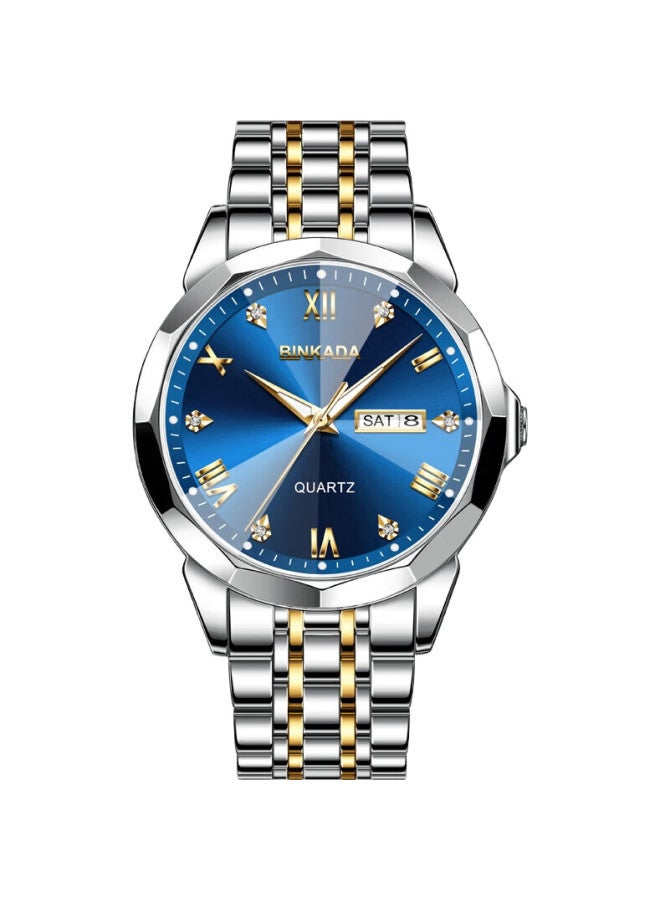 BINKADA Swiss Craft Watch For Men, Fully Automatic Mechanical-Style Quartz Watch, Business Brand, Top Ten Father'S Day Gift - Image 3