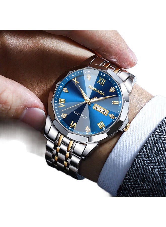 BINKADA Swiss Craft Watch For Men, Fully Automatic Mechanical-Style Quartz Watch, Business Brand, Top Ten Father'S Day Gift - Image 1