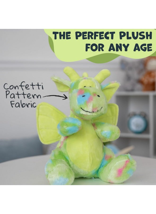 Wishpets Plush Green 12" Confettisoft Dragon Soft Stuffed Animal  - Image 3