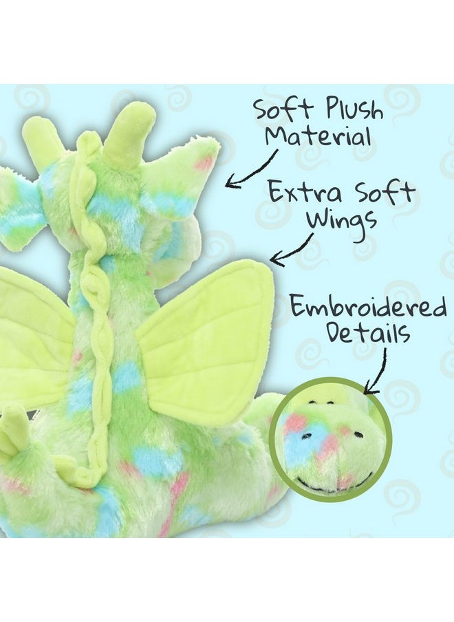 Wishpets Plush Green 12" Confettisoft Dragon Soft Stuffed Animal  - Image 4