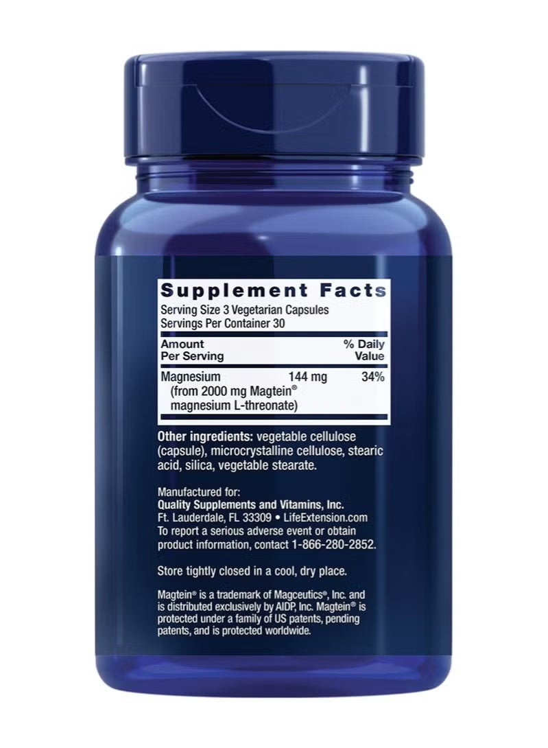 لايف نيورو ماج Magnesium L-threonate، 90 قرص (حزمة من 2) - Image 2