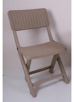 Mandella Sky Folding Rattan Chair (Camping - Picnic Chair) Çölbeige (2 Pieces)  - Image 2