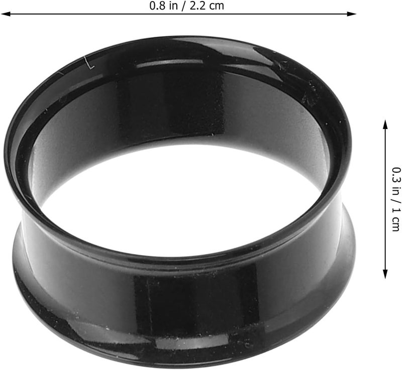 4pcs Black 22mm Ear Stretcher Expander Set Flexible Ear Tunnels Gauges Plugs for Jewelry Body Modification - Image 2