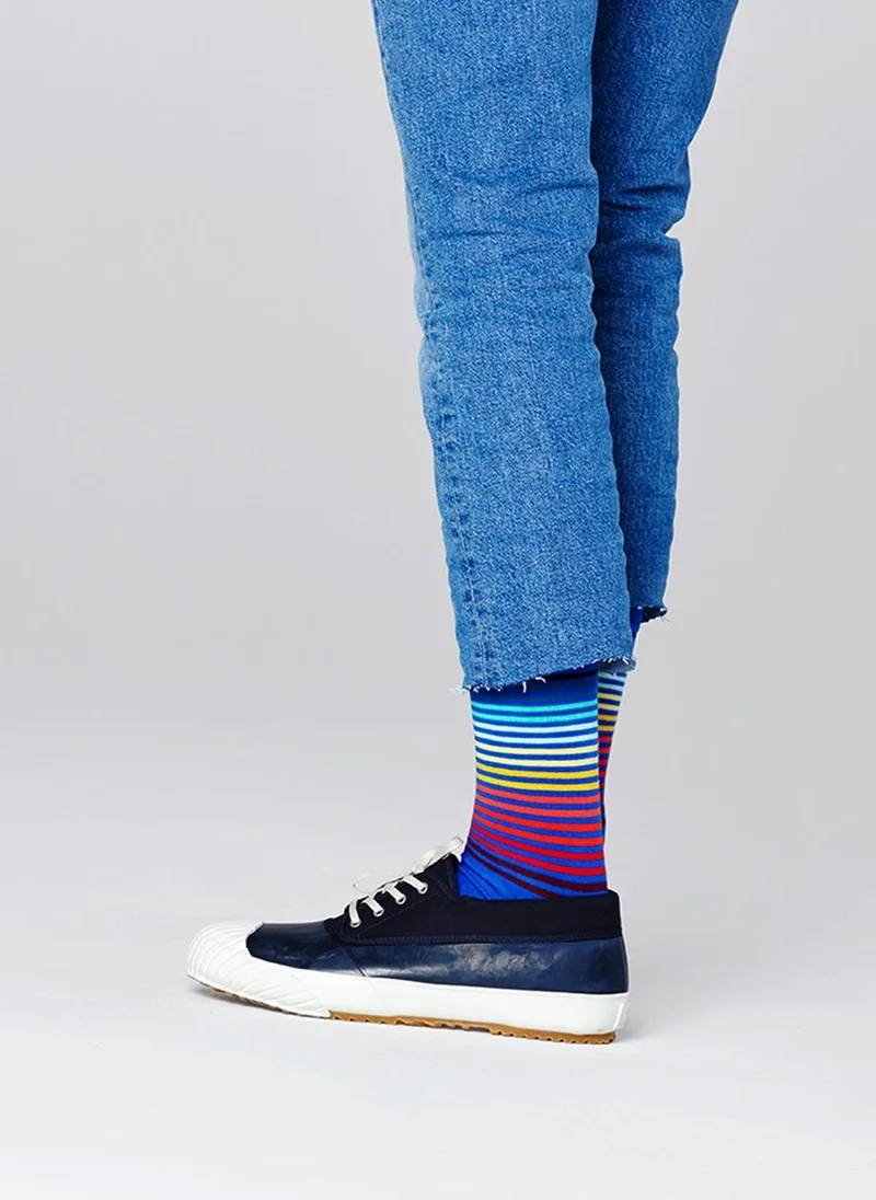 Happy Socks HALF STRIPE SOCK Multicolour