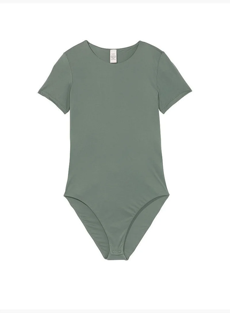 Victoria's Secret Feathersoft Essentials Short-Sleeve Bodysuit