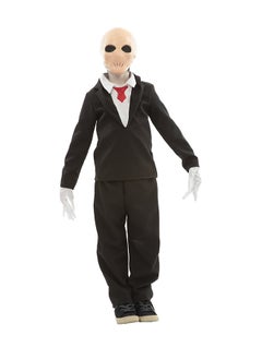 Silent Stalker Kids Costume Includes: Latex mask, Pants, Blazer with attached shirt, Tie, Gloves , size: 10-12 Years.