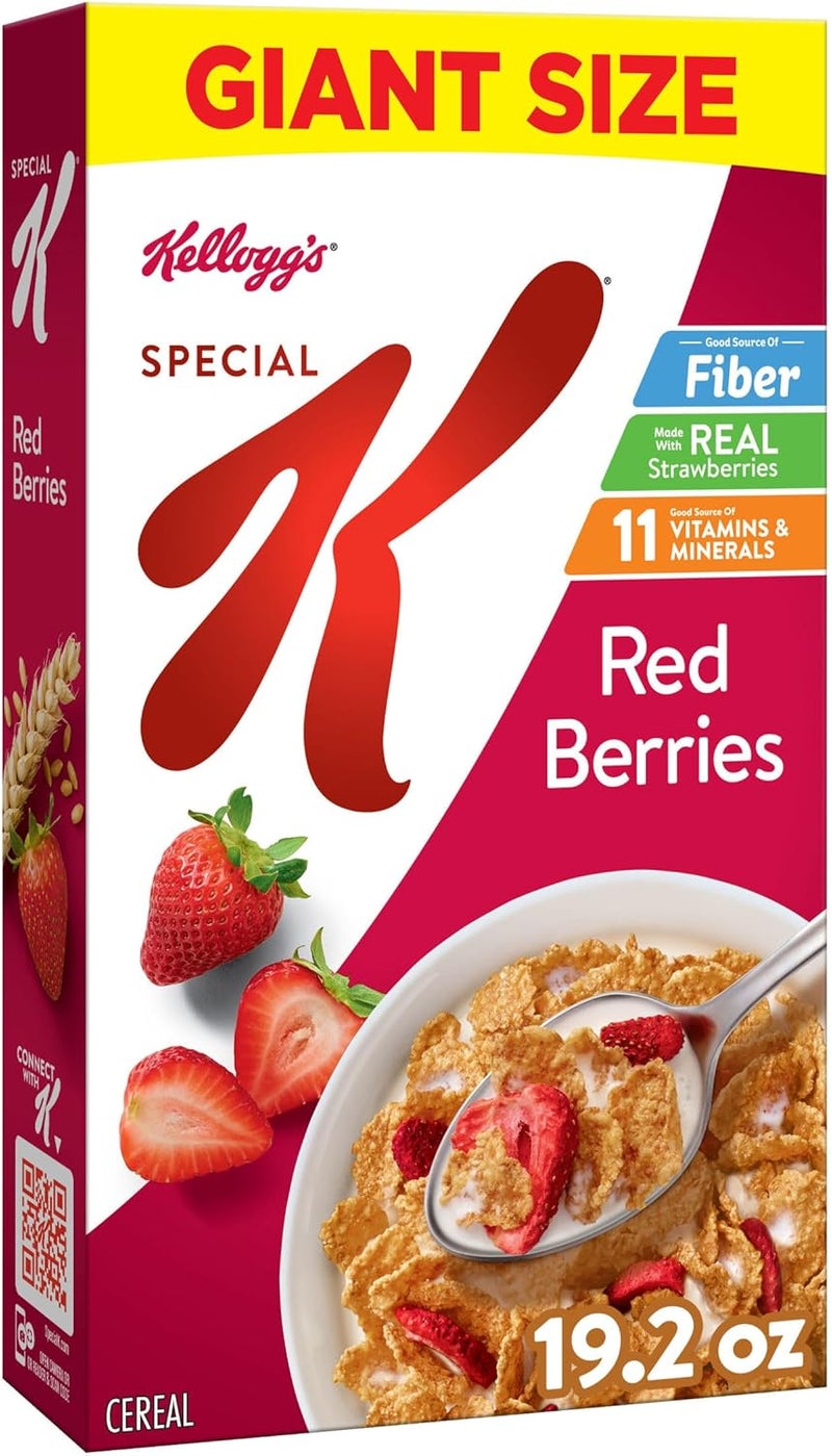 Kellogg's Special K Red Berries Breakfast Cereal, Giant Size, 19.2oz Box - Image 1