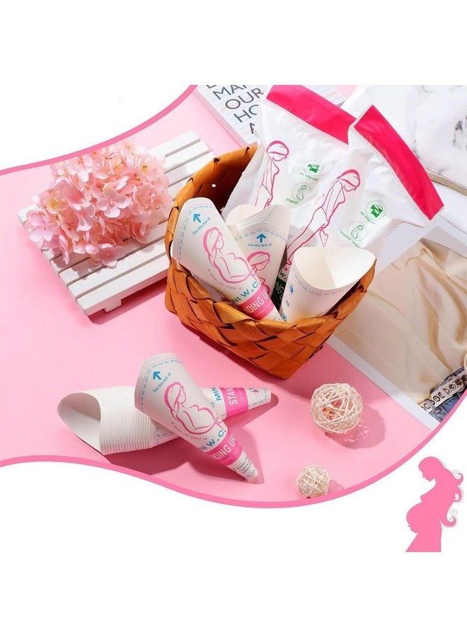 Beauenty 12 Pcs Disposable Female Urination Device,Portable Lightweight Women Urinal Funnel Outside Standing Pee Cup Waterproof Paper Standing Urinary Funnel for Camping, Hiking, Pregnant - Image 4
