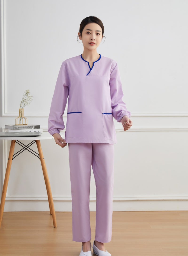 KUYING New Summer Thin Nurse Uniform Split Set Medical Work Uniform  - Image 1