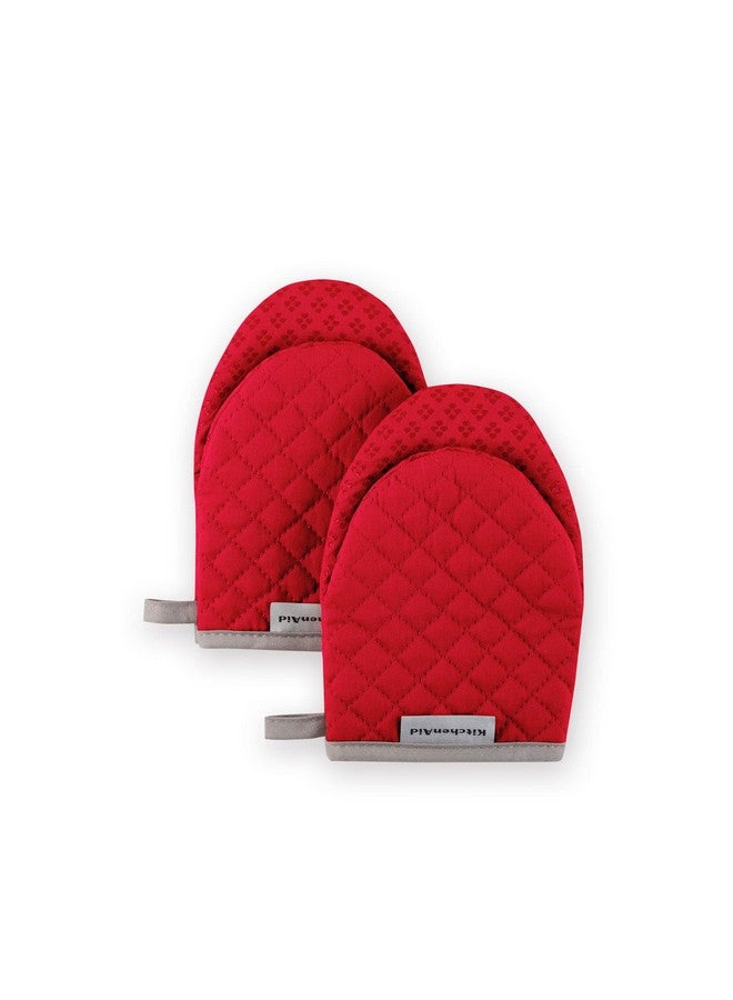 KitchenAid KitchenAid Asteroid Mini Oven Mitt, 5.5"x8", Fire Red 2 Count  - Image 1