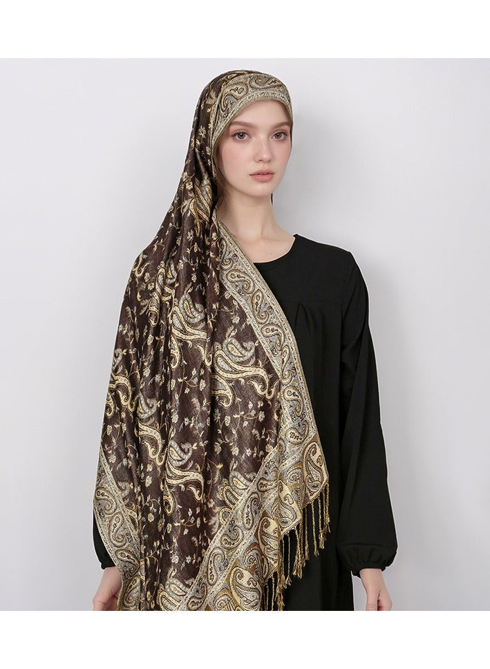 CMGTYYD. وشاح الباشمينا الباشمينا الباشمينا الباشمينا الباشمينا مع أهداب للسهرات، الزفاف - Image 1