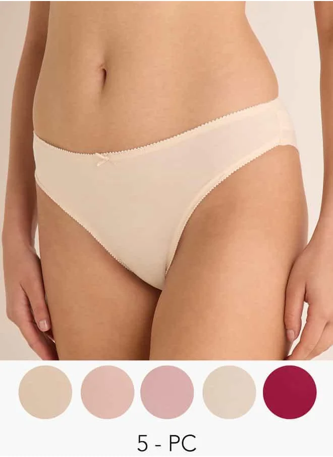 فاف Set of 5 - Lace Trim Bikini Briefs