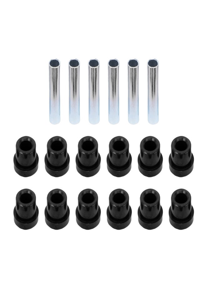 Spring Bushing Kit 70291G01 Metal Polyurethane Golf Cart Leaf Spring Shackle Bushing Sleeves Replacement for Club Car DS 1981 Onwards Black - Image 3