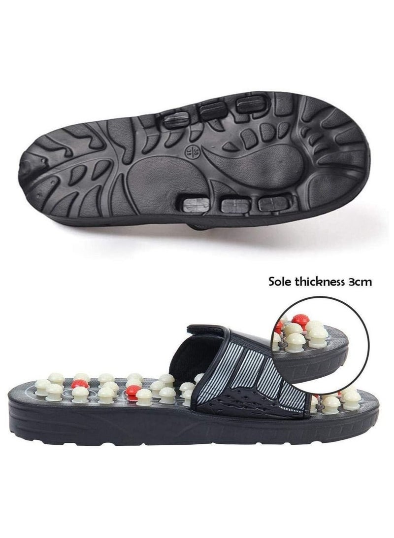 مدلك القدم بالضغط الإبري 78 كرة علاجية للتدليك الدوارة، حزام قابل للتعديل، شرائح تدليك لتخفيف التوتر، تقليل صلابة التوتر، تعزيز الدورة الدموية، هدايا الاسترخاء للرجال والنساء (38-39) - Image 5